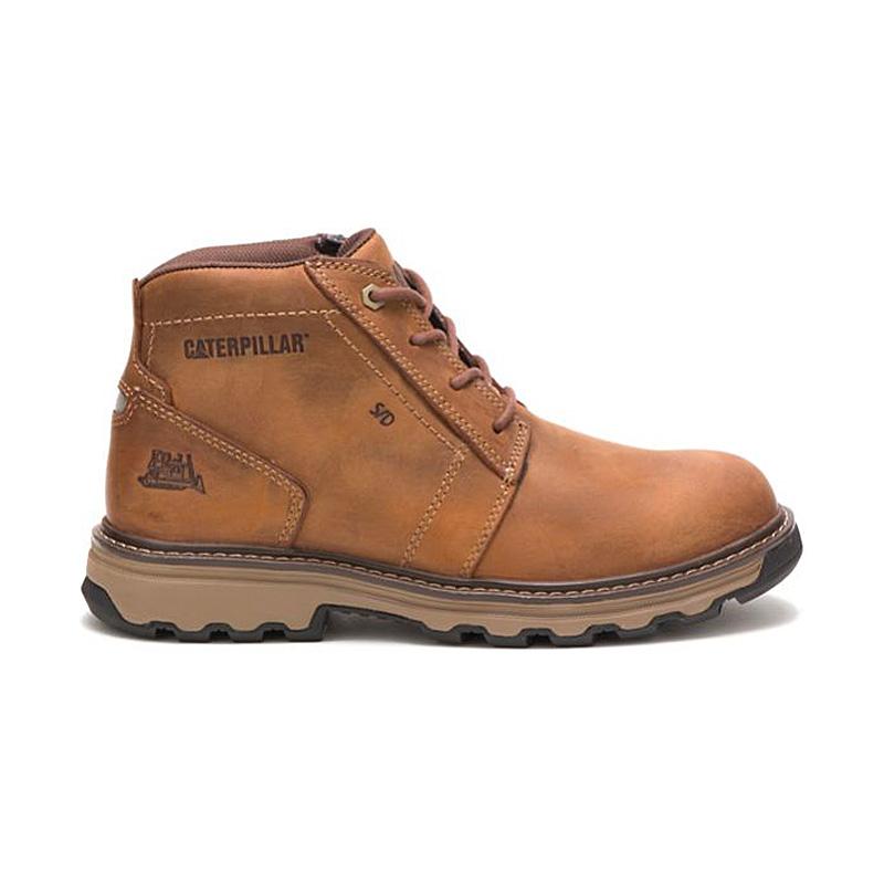 Bota Caterpillar Second Shift Masculina Marrom Claro Marrom